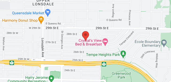 map of 312 E 27TH STREET